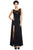 Black Sweetheart Lace Splice Party Maxi Evening Dress