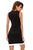 Black White Color-block V Neck Sleeveless Dress