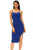 Blue Side Slit Midi Dress