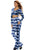 Blue Tie Dye Print Sexy Two Piece Pant Set