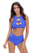 Brazil Bright Blue Multiway Strap High Waist Bikini