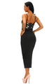 Bustier Lace Top Black Bodycon Dress
