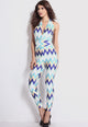 Colorful Zig Backless Jumpsuit