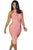 Crossover Bust Open Back Bodycon Bandage Dress