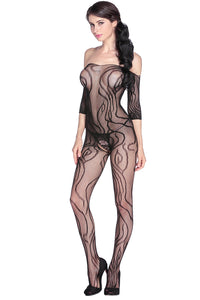 Dynamic Pattern Lace Body Stockings