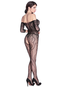 Dynamic Pattern Lace Body Stockings