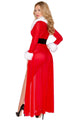 Envy Miss Claus Long Robe with G-string