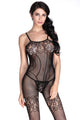 Floral Lace and Fishnet Bodystockings