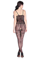 Floral Lace and Fishnet Bodystockings