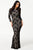Fully Lined Black Lace Evening Dress