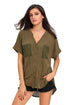 Sexy Gentle Fawn Bell Olive Green Top