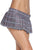 Grey Schoolgirl Plaid Pleated Mini Skirt