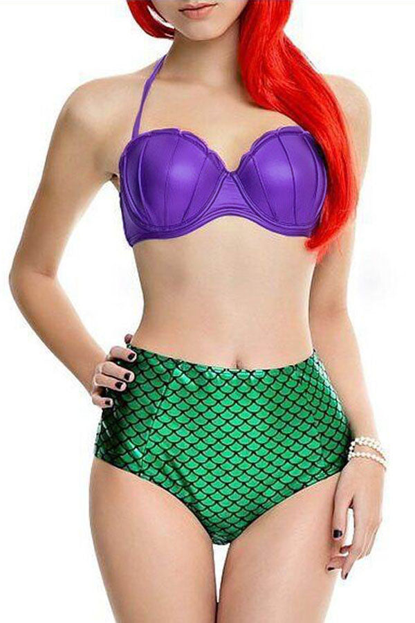 Little Mermaid Ariel Costume Tow Piece Swimsuit Little Mermaid Ariel Costume Tow Piece Swimsuit