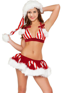 Lovely Candy Cane Christmas Costume