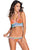 Multicolor Tie Up Crochet Orange Neoprene Bikini Swimsuit