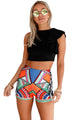 Multicolor Tribal Print Party High Waist Shorts