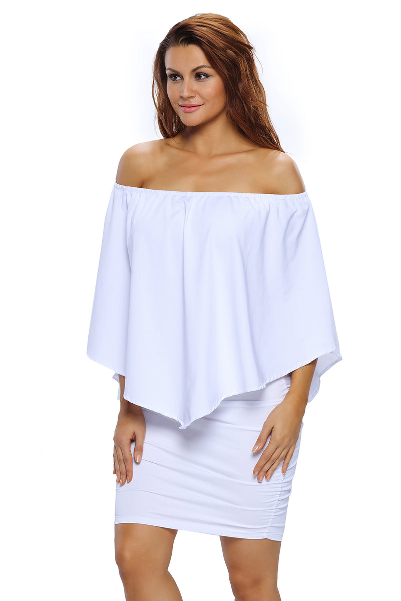 Sexy Multiple Dressing Layered White Mini Dress – SEXY AFFORDABLE CLOTHING