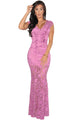 Orchid Lace Nude Illusion Low Back Evening Dress