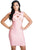 Pink Cutout Midi Bandage Dress