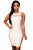 Pink Lace Up Design Luxe Bandage Dress