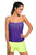 Purple Lace Overly 2pcs Bandeau Tankini Swimsuit