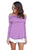 Purple Off The Shoulder Long Sleeve Top