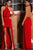 Red Halter Sexy Backless High Low Party Evening Dress