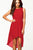 Red Lace Long Evening Dress