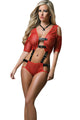 Red Valentine Opulent Fishnet Teddy Lingerie