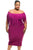 Rosy Short Sleeve Fringe Top Plus Size Dress