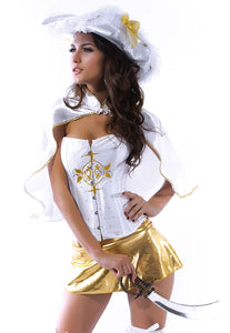 Royal Musketeer corset costume