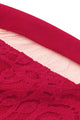 Scarlet Lace Nude Irregular Layered Skater Dress