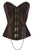 Sexy 14 Steel Bone Hourglass Steampunk Chained Overbust Corset