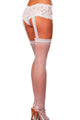 Sexy 1pc White Lace Garter Short Sheer Stockings
