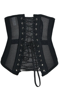 Sexy 20 Steel Bone Support Mesh Hollow Out Waist Trainer