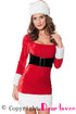 Sexy 2pcs Mrs Santa Claus Dress Christmas Costume