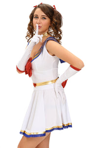 Sexy 5pcs Anime Sailor Heroine Costume