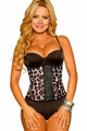 Sexy 9 Steel Bone Black White Snake Print Waist Trainer