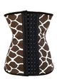 Sexy 9 Steel Bone Black White Snake Print Waist Trainer