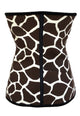Sexy 9 Steel Bone Black White Snake Print Waist Trainer