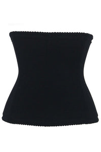 Sexy 9 Steel Bones Black Jacquard Waist Training Corset