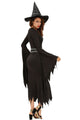 Sexy All Black Gothic Witch Halloween Costume