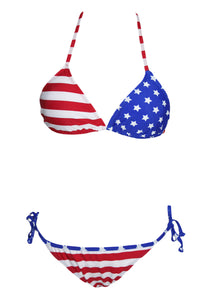 Sexy American Flag Two Pieces Bikini