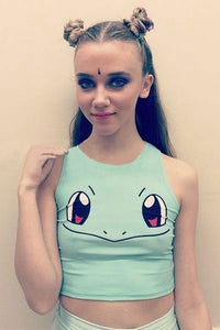 Sexy Angry Squirtle Crop Top