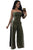 Sexy Army Green Button Me up Jumpsuit