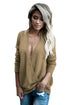 Sexy Army Green West Coast Wrap Front Sweater