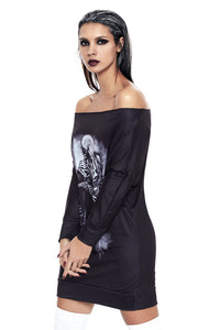 Sexy Bandana Gangsta Girl Mini Jersey Dress