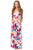 Sexy Beautiful Floral Print Strapless Maxi Boho Dress