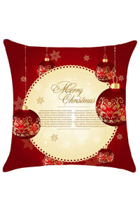 Sexy Best Wishes Merry Christmas Card Print Throw Pillow Cover