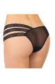 Sexy Black Asymmetrical Mesh Lace Panty